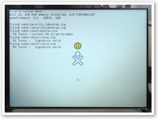 OLPC-XO Invalid System Date
