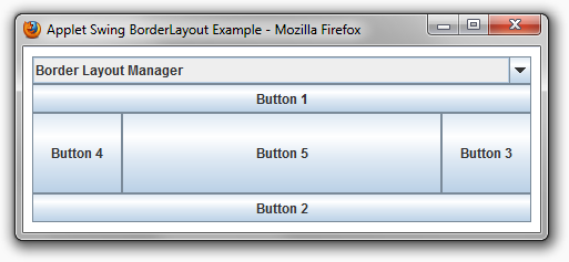 Firefox BorderLayout Manager