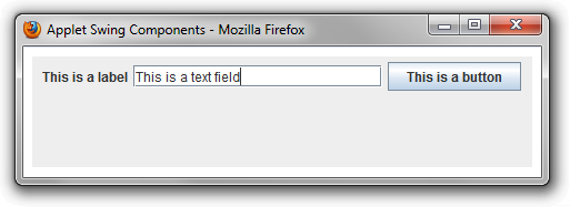 Firefox Swing Components