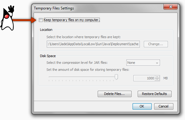 Clear Java Cache Two