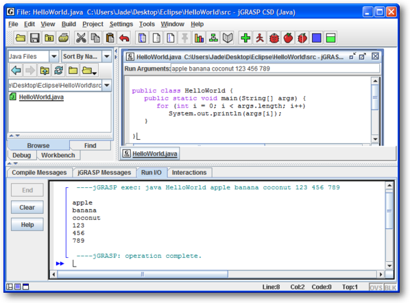 jgrasp-args-3
